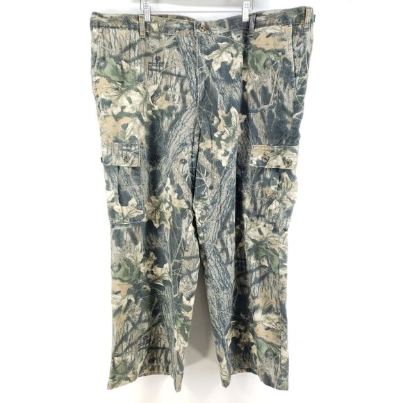 Mossy Oak Mens 2XL Camouflage Hunting Cargo Pants Fleece - Picture 1 of 11